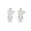 Non-Tarnish 201 Stainless Steel Pendants STAS-N091-145P-1