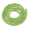 Electroplate Glass Beads Strands EGLA-A034-P6mm-B24-2