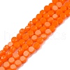 Opaque Solid Color Glass Beads Strands GLAA-N052-05A-A13-1