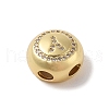 Rack Plating Brass & Cubic Zirconia Pendants KK-Z047-07G-Y-RS-2