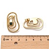 304 Stainless Steel Rhinestone Stud Earrings EJEW-P316-14G-2