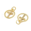 Brass Micro Pave Cubic Zirconia Pendants KK-C092-21A-G-2