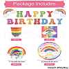 Rainbow Theme Birthday Party Decoration Sets ST-CJ0030-01-8