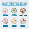  5 Bags 5 Colors Transparent Crackle Glass Beads GLAA-TA0002-05-13