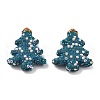 Christmas Tree Polymer Clay Rhinestone Beads CLAY-NH0001-10C-1