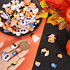 SUNNYCLUE 96Pcs 16 Styles Halloween Theme Opaque Resin Decoden Cabochons CRES-SC0002-90-3