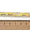 Electroplate Glass Beads Strands EGLA-L045-F-HP02-4