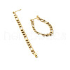 Chain Shape Dangle Stud Earring for Girl Women EJEW-JE04617-9