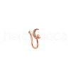 Brass Crystal Rhinestone Clip on Nose Rings WG0512E-11-2