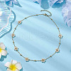 Imitated Pearl Acrylic Beads Necklace NJEW-JN04938-2