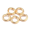 Rack Plating Brass Jump Rings KK-O139-18L-G-1