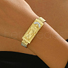 Brass Panther Chain Link Bracelets for Women NQ9086-1