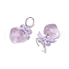 Resin Heart Hoop Earrings EJEW-JE06375-5