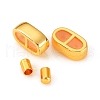 Brass Cord Ends KK-F815-01G-2