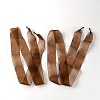 Flat Transparency Polyester Chiffon Shoelaces DIY-WH0265-04K-1