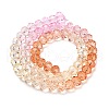 Transparent Painted Glass Beads Strands X1-DGLA-A034-T6mm-A20-5
