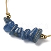 Natural Kyanite Chips Braided Bead Bracelets BJEW-JB09851-09-3