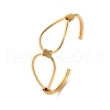 304 Stainless Steel Cuff Bangles for Women BJEW-S162-02G-4