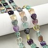 Natural Colorful Fluorite Beads Strands G-B022-06C-01-5