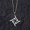 201 Stainless Steel Pendant Necklaces for Man NJEW-Q336-02F-P-2