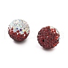 Gradient Color Design Polymer Clay Rhinestone Beads CLAY-NH0001-03E-2
