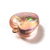 Transparent Resin Pendants RESI-F035-02B-3