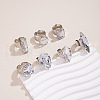 7Pcs Horse Eye/Teardrop/Square Iron with Plastic Cuff Rings Sets FS-WG6C87E-01-1