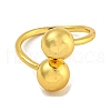 Brass Cuff Rings for Women RJEW-E294-01G-03-2