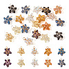 20Pcs 10 Colors Glass Pendant PALLOY-TAC0109-2