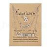 3Pcs 3 Styles Alloy Crystal Rhinestone Constellation Pendant Necklaces Sets WGEBB06-20-1