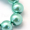 Baking Painted Pearlized Glass Pearl Round Bead Strands HY-Q003-4mm-32-3