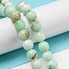 Natural Green Opal Beads Strands G-R494-A08-03-4