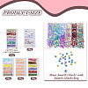  5 Bags 5 Styles Plastic Nail Art Glitter Sequins MRMJ-TA0001-32-4