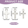 HOBBIESAY 200Pcs Alloy Pendants FIND-HY0003-71AS-2