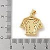 Brass Micro Pave Cubic Zirconia Pendants KK-P294-14G-3