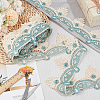 Olycraft 7.5 Yards Polyester Flower Lace Trim OCOR-OC0001-53A-5