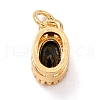 Real 18K Gold Plated Brass Inlaid Cubic Zirconia Charms ZIRC-L100-079G-01-3