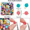 SUPERFINDINGS 80Pcs 4 Styles Natural Mashan Jade Connector Charms G-FH0001-77-2