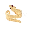 304 Stainless Steel Open Cuff Enamel Rings for Women RJEW-M020-04G-01-2