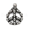 316 Surgical Stainless Steel Pendants STAS-D304-32AS-1