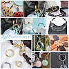 Unicraftale Rack Plating Brass Spring Gate Rings KK-UN0003-05A-6