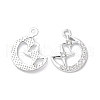 Rack Plating Alloy Crystal Rhinestone Pendants RB-L036-VF880-1-1
