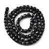 Natural Black Sapphire Beads Strands G-G259-C02-4x4mm-3