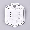 Plastic Jewelry Display Cards DIY-K032-09-1