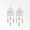 Alloy Dangle Earrings EJEW-JE01995-2