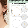Beebeecraft 100Pcs 2 Colors 316 Surgical Stainless Steel Wine Glass Charms Rings STAS-BBC0005-95C-2