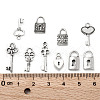 50Pcs 10 Styles Tibetan Style Alloy Charms TIBEP-CJ0002-73-1