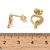 Ion Plating(IP) 304 Stainless Steel Stud Earring Findings STAS-I206-60G-3