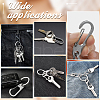 Unicraftale 6Pcs 202 Stainless Steel Keychain Carabiner STAS-UN0047-09-5