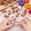 Wood Sewing Embroidery Thread Spool ODIS-WH0029-18-3